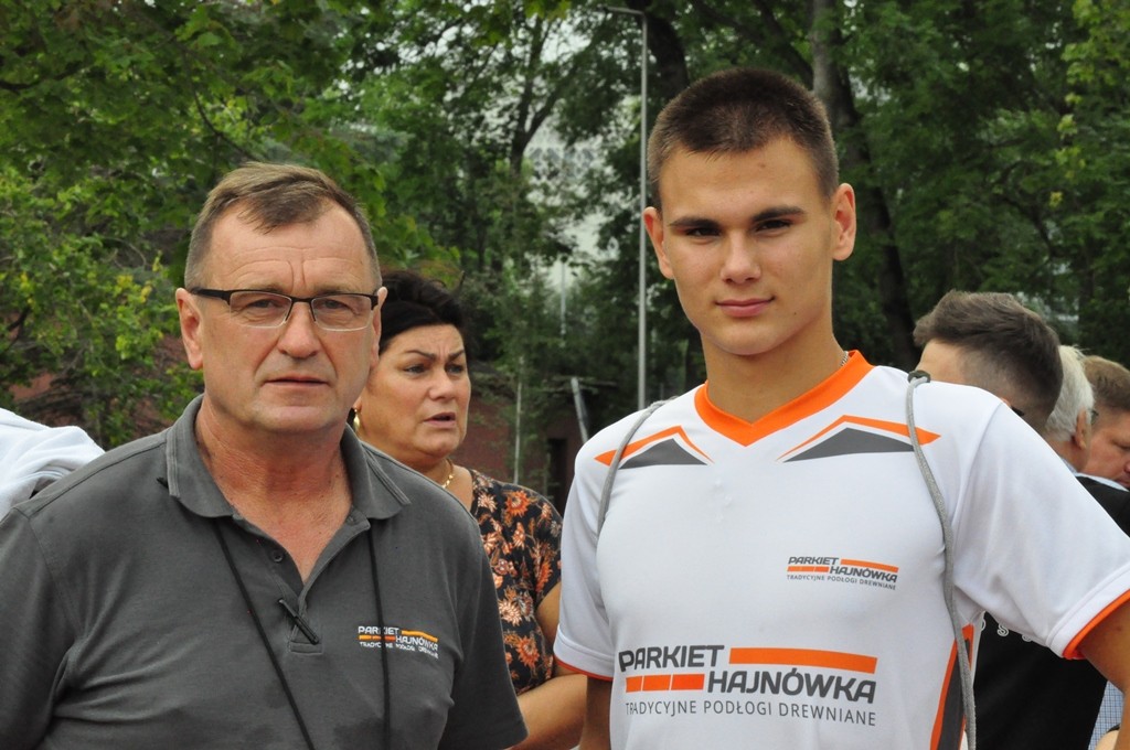 Łukasz Klimiuk z trenerem